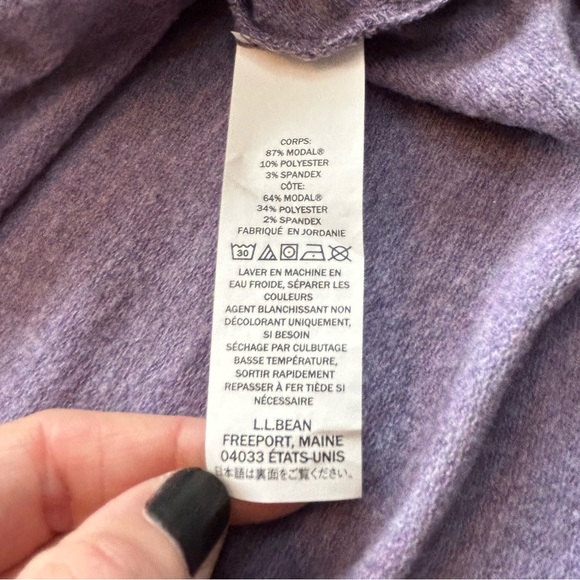 LL Bean SoftFlex Crewneck Dolman Sleeve Pullover Sz XL NWOT - Picture 14 of 14